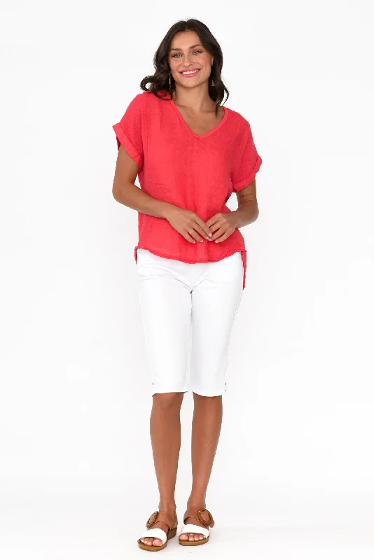 dorian-red-linen-cotton-top