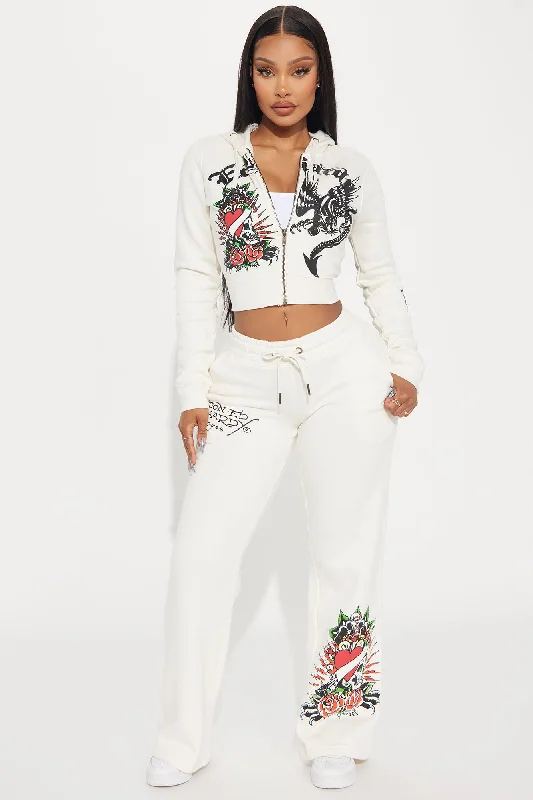 Ed Hardy Dragon Heart Pant - Ivory