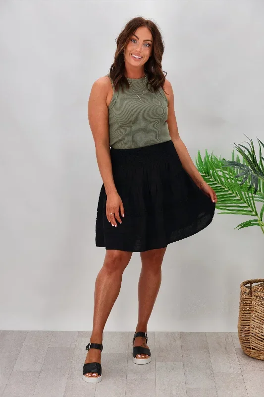 Elm Market Skirt Black