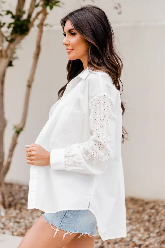 find-the-way-eyelet-sleeve-ivory-button-up-blouse