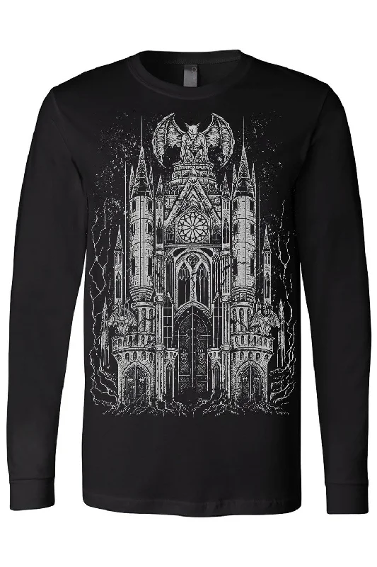 gargoyle-cathedral-t-shirt-metallic-silver