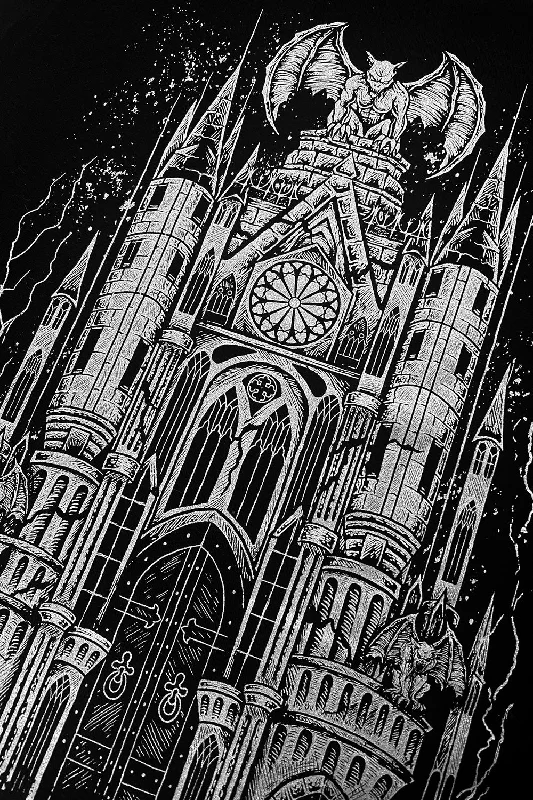 gargoyle-cathedral-t-shirt-metallic-silver