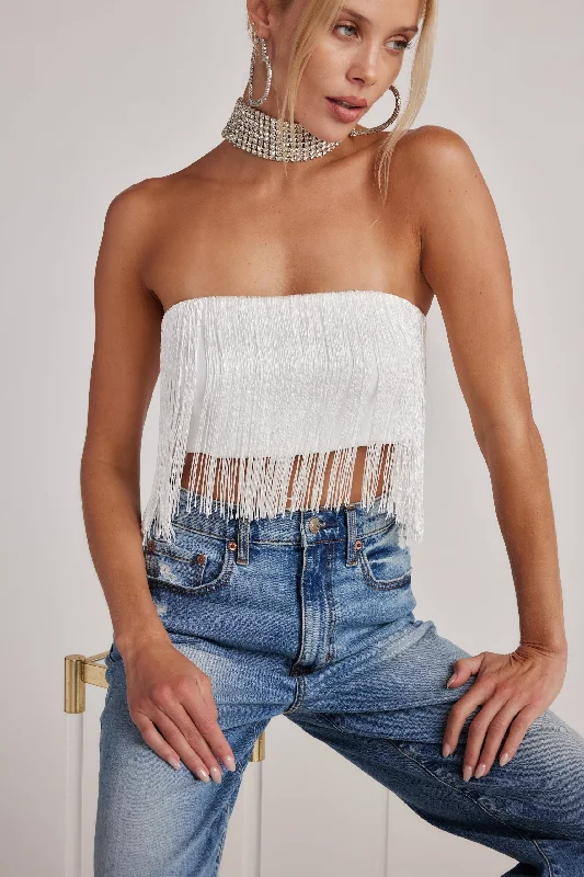 gatsby-white-fringe-strapless-top