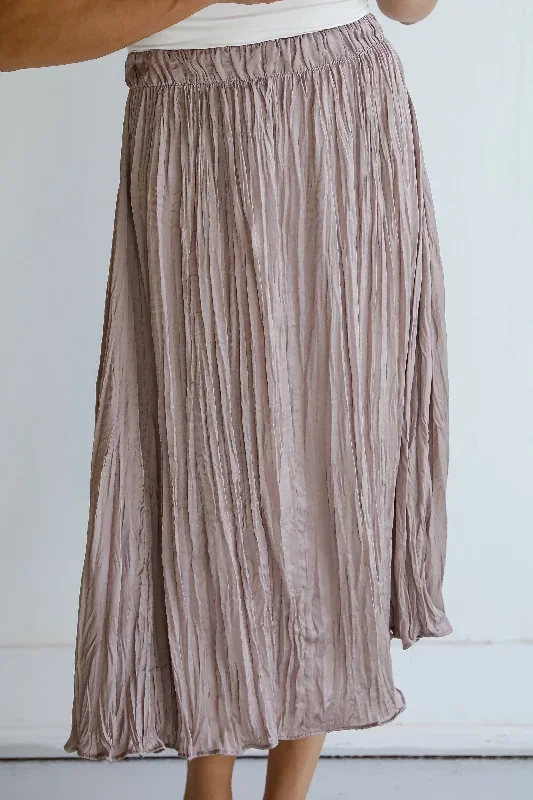 gorgeous-icon-taupe-satin-midi-skirt