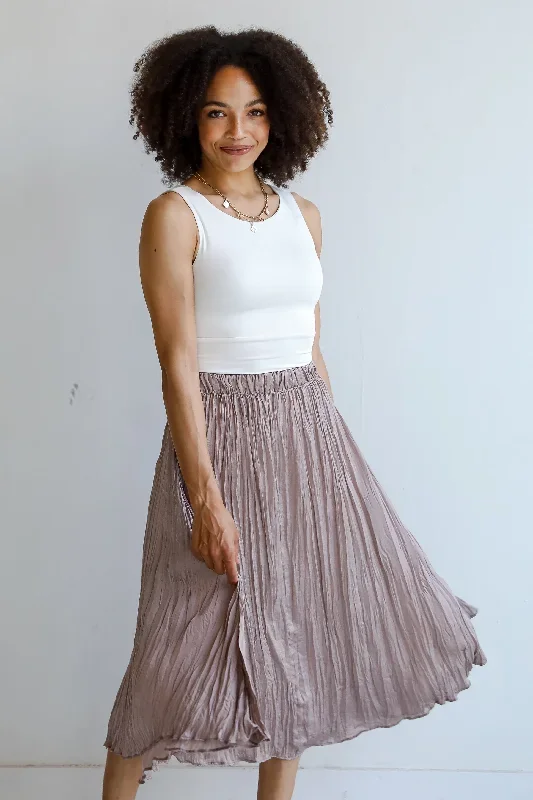 gorgeous-icon-taupe-satin-midi-skirt