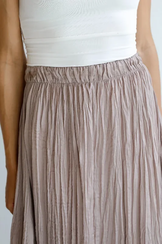 gorgeous-icon-taupe-satin-midi-skirt