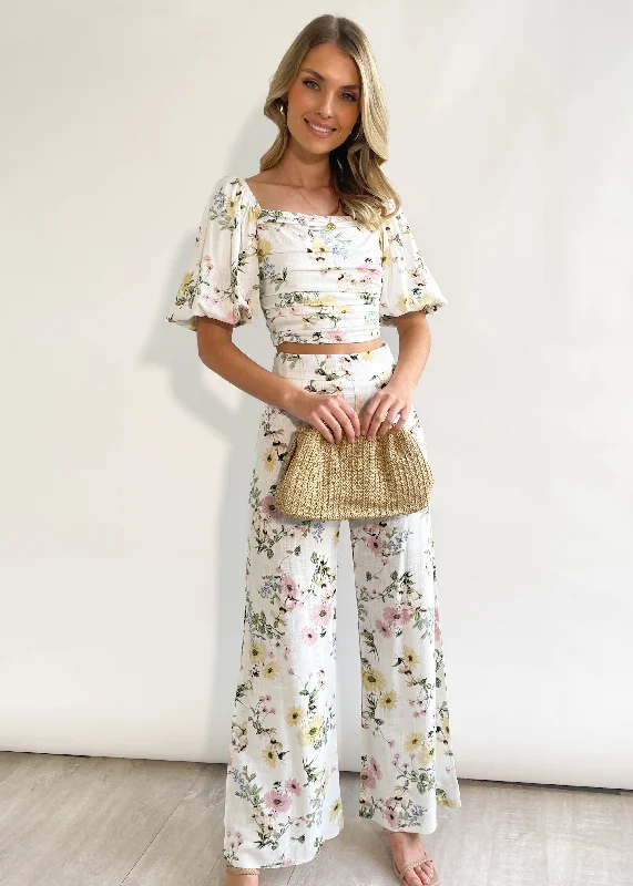 Harlow Wide Leg Pants - Verana Floral