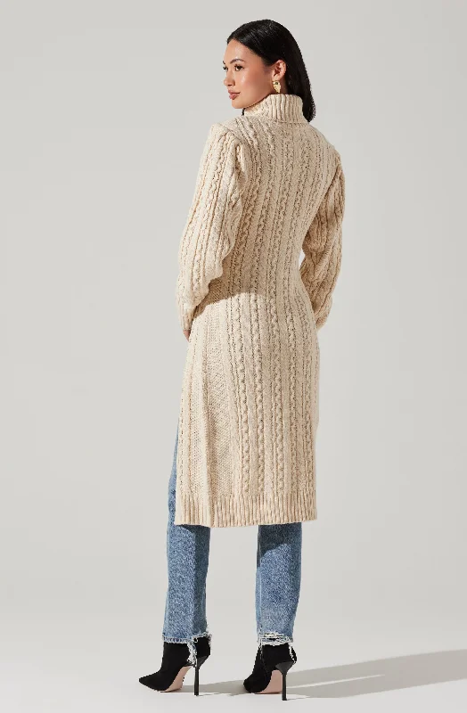 hi-slit-cable-knit-sweater