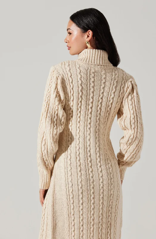 hi-slit-cable-knit-sweater