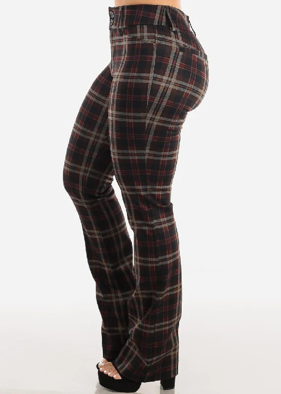 high-waist-plaid-bootcut-stretch-dress-pants-brown-v23508zbrwrd