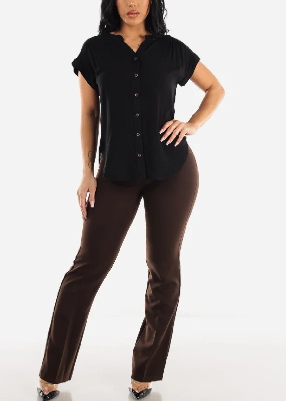 high-waisted-brown-bootcut-dress-pants-8838brown