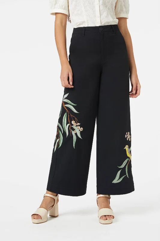 Honey Eater Embroidered Pant