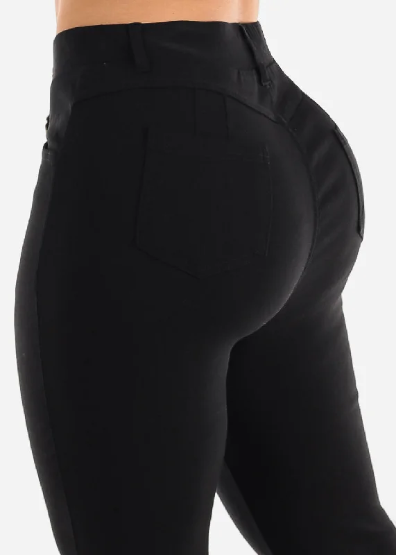 Levantacola Hyper Stretch Black Jeggings