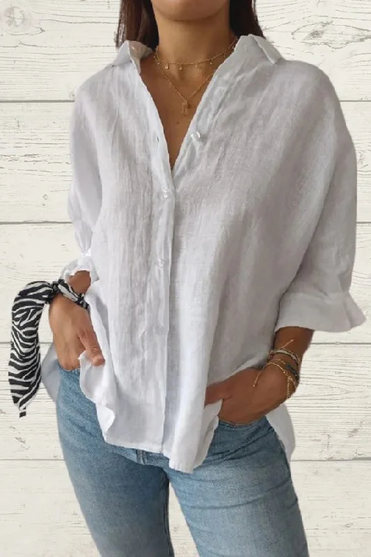 linen-blend-solid-color-tie-back-loose-shirt-top