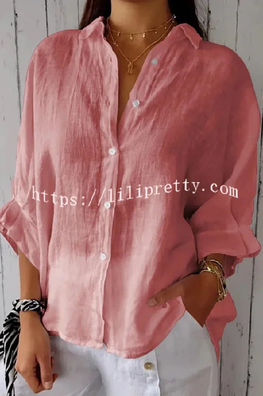 linen-blend-solid-color-tie-back-loose-shirt-top