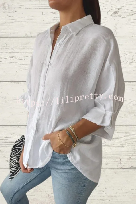 linen-blend-solid-color-tie-back-loose-shirt-top