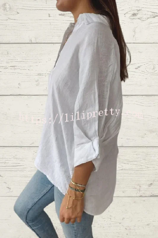 linen-blend-solid-color-tie-back-loose-shirt-top