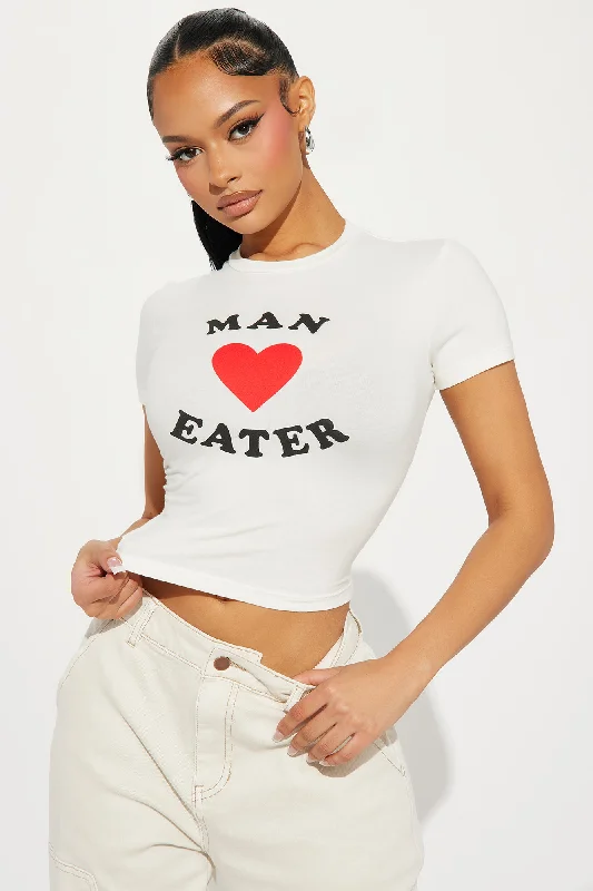 Maneater Crew Neck Tee - White