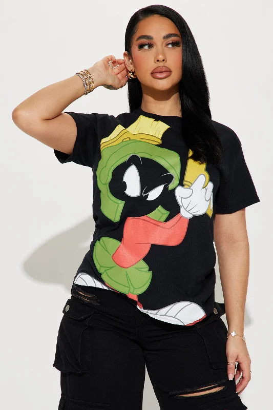 Marvin The Martian Jumbo Print Tee - Black