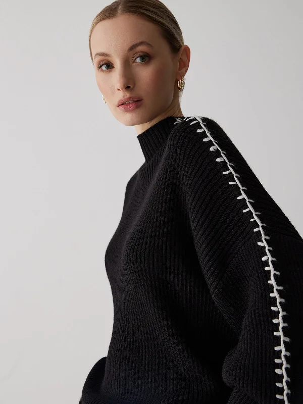 mock-neck-contrast-knit-sweater