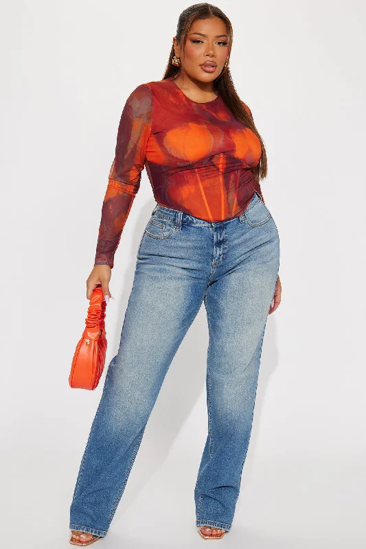 my-moment-mesh-corset-top-orange-combo