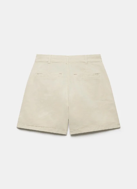 neutral-cotton-cargo-shorts