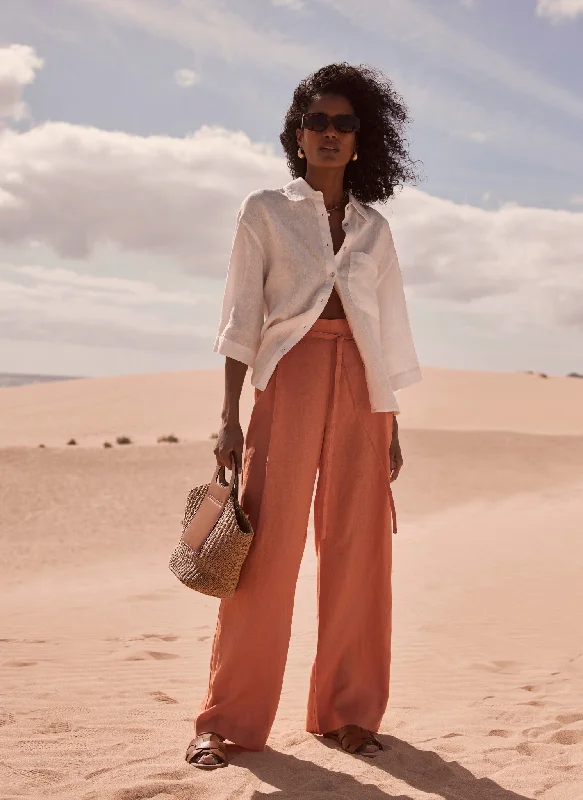 orange-linen-belted-trousers