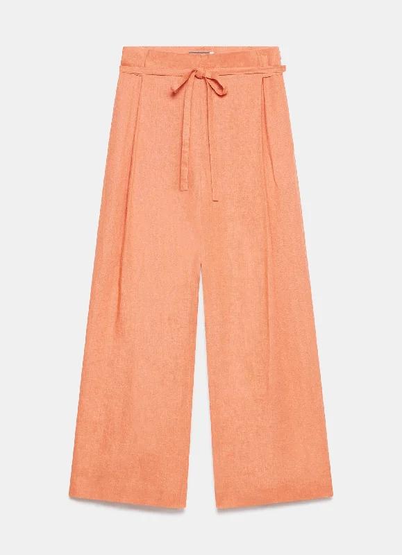 orange-linen-belted-trousers