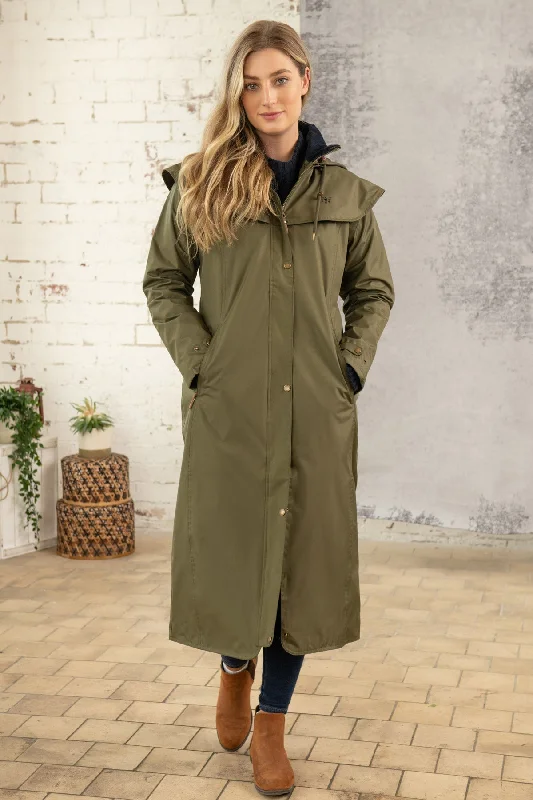 Outback Full Length Waterproof Raincoat in Fern