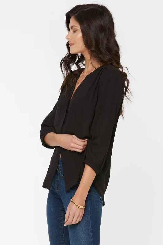 pintuck-blouse-black