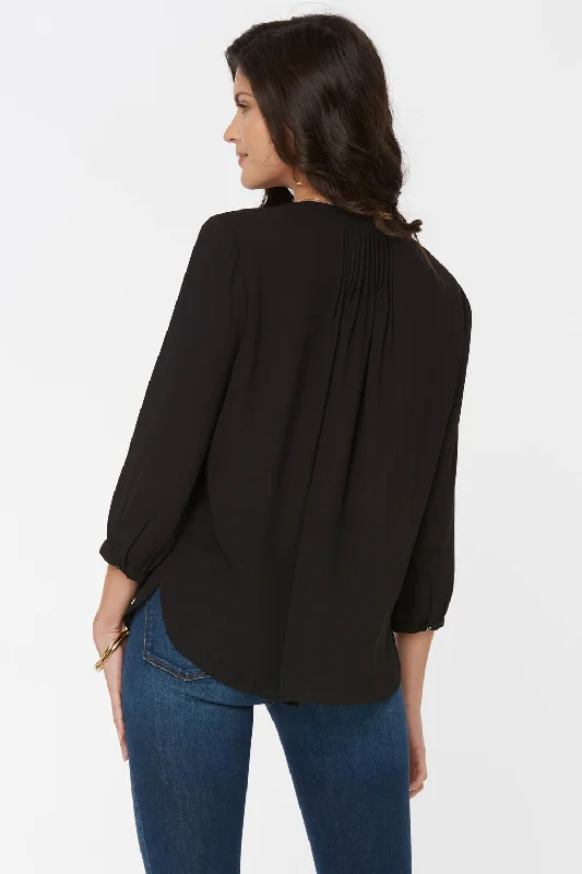 pintuck-blouse-black