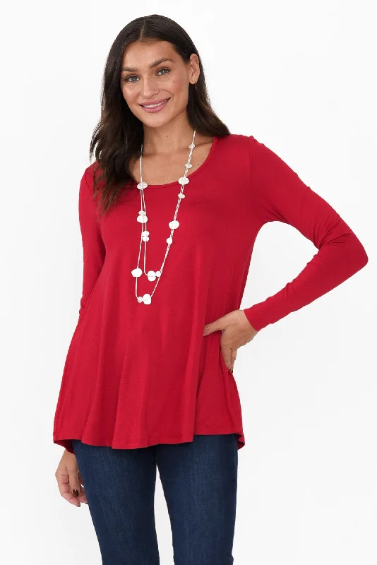 Pippa Cherry Bamboo Top