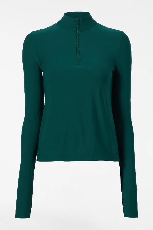 pro-fleece-14-zip-ls-top-green