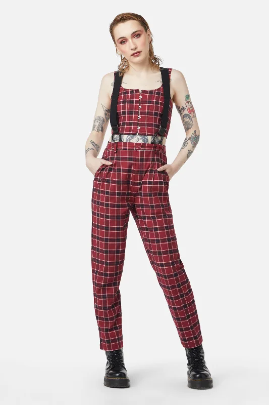 Revenge Tartan Brace Trouser