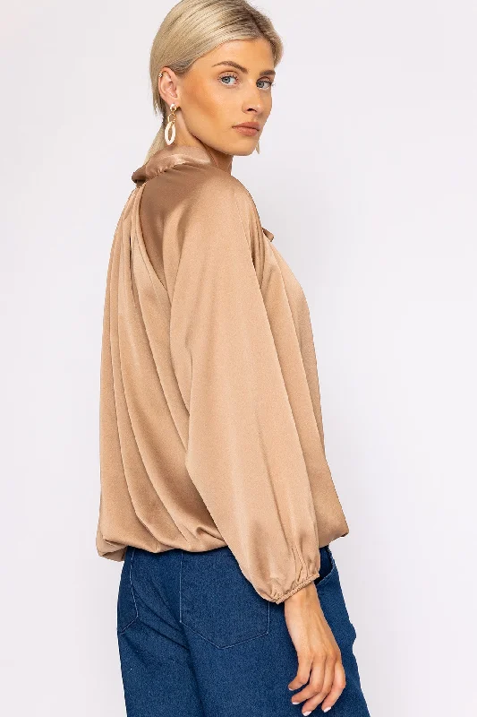 sateen-pussybow-blouse-in-camel