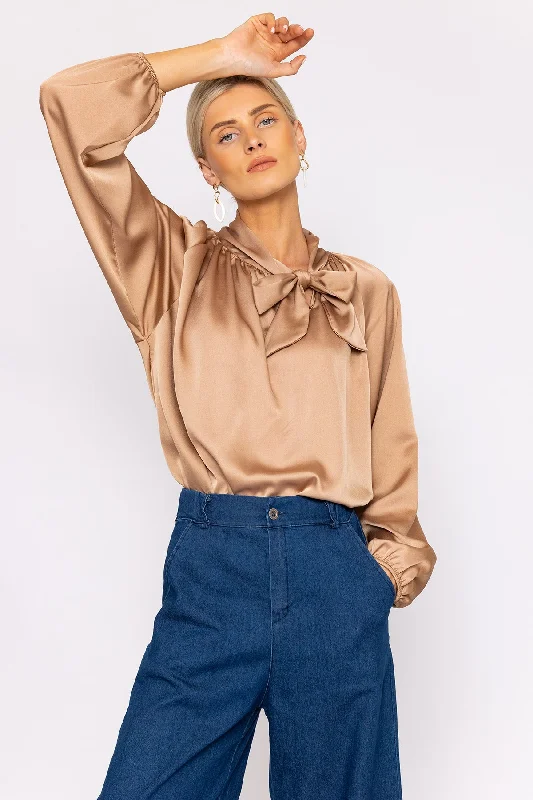 sateen-pussybow-blouse-in-camel