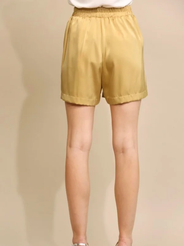 satin-elastic-waist-pleated-wide-leg-shorts-in-golden