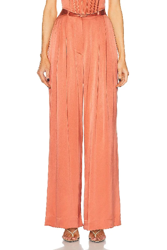 Silk Tuck Pant