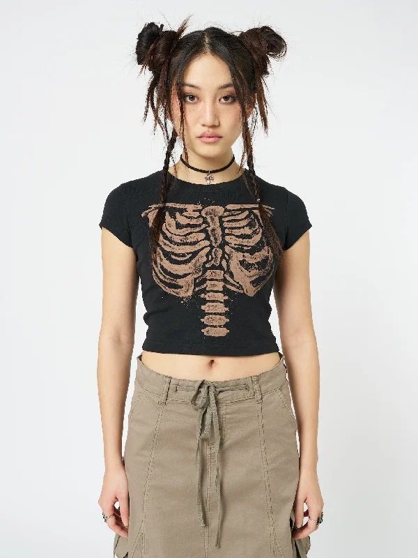 skeleton-black-graphic-print-baby-tee