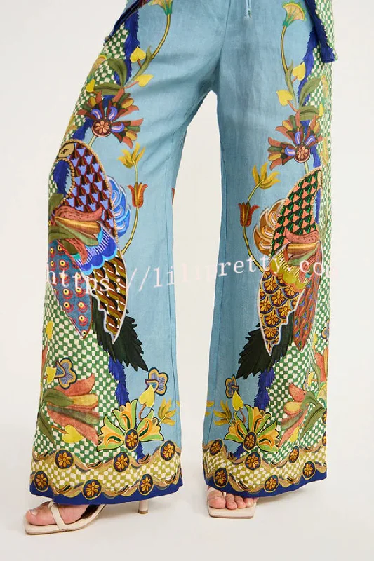 smyrna-unique-heaven-bird-print-elastic-waist-pocketed-wide-leg-pants