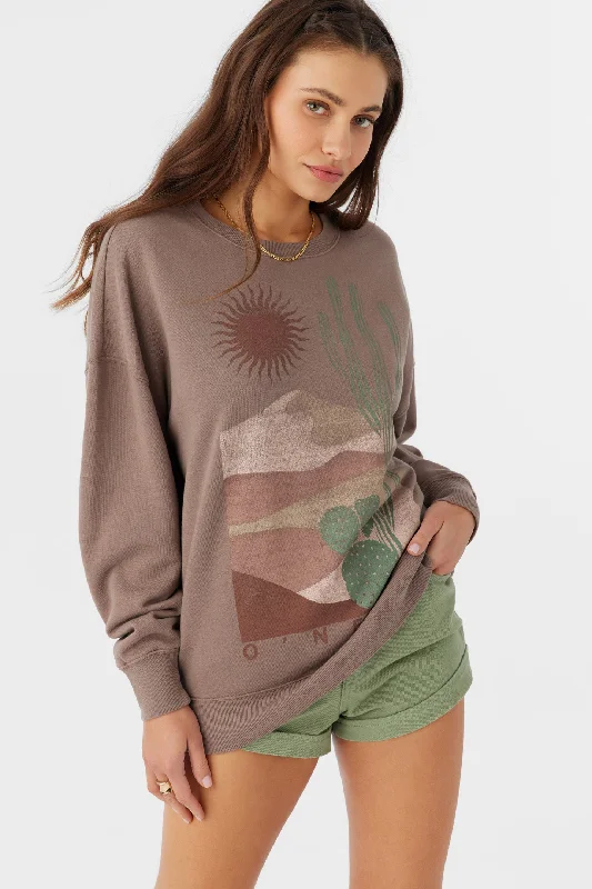 CHOICE CREW NECK OVERSIZED FIT FLEECE PULLOVER