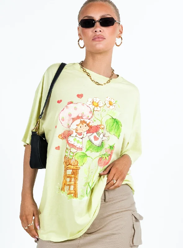 strawberry-girl-oversized-tee-green