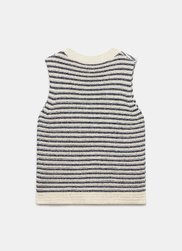 stripe-cotton-blend-knit-top