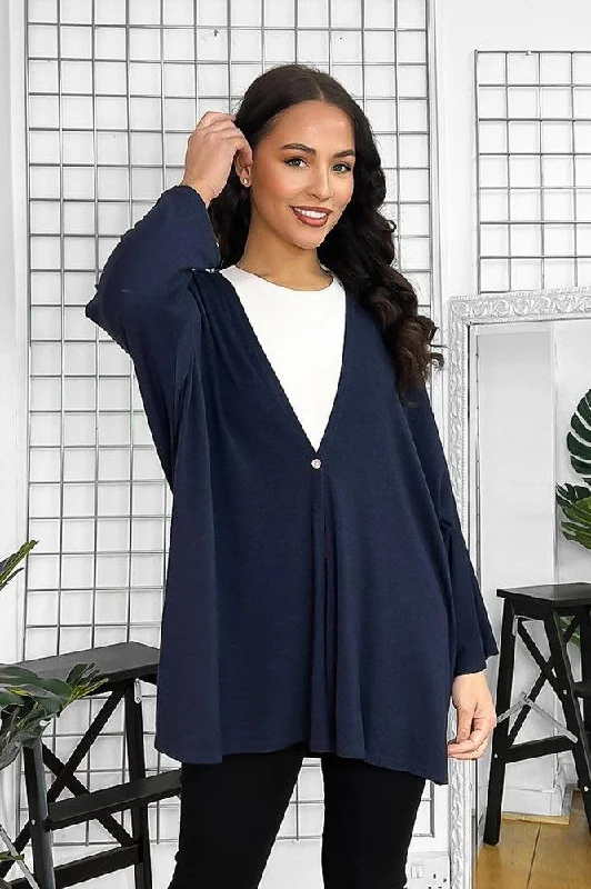 v-neck-relaxed-fit-single-button-cardigan