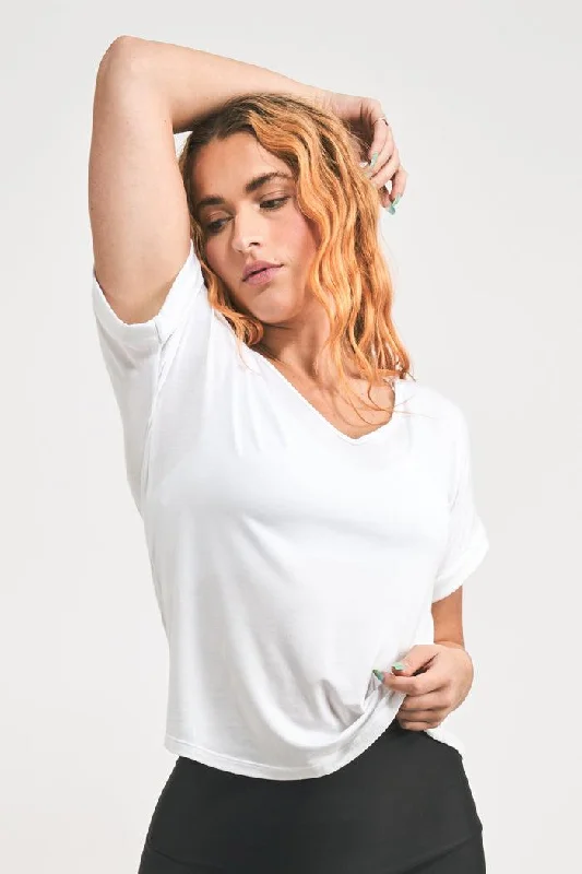 white-slinky-to-touch-v-neck-cuffed-sleeve-tee