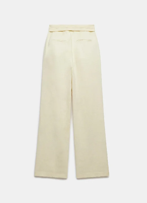 yellow-linen-straight-trousers