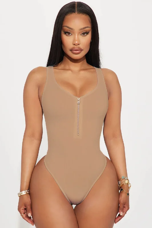 Zaida Seamless Bodysuit - Taupe